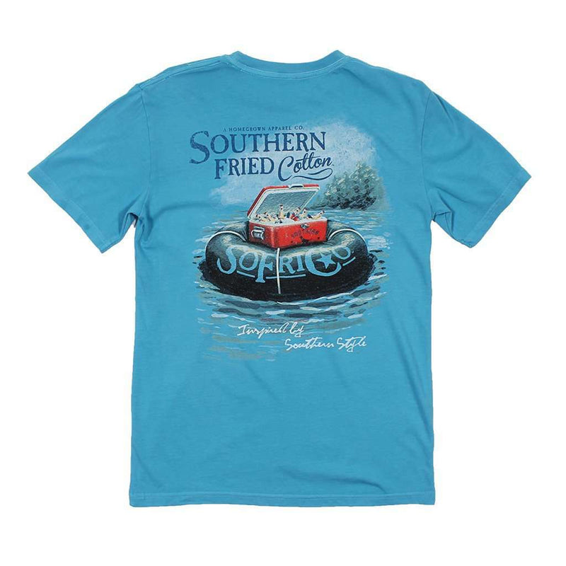 Tubing Tee in Snow Cone Blue by Southern Fried Cotton - Country Club Prep