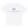 YOUTH Authentic Flag Tee in White by Southern Marsh - Country Club Prep