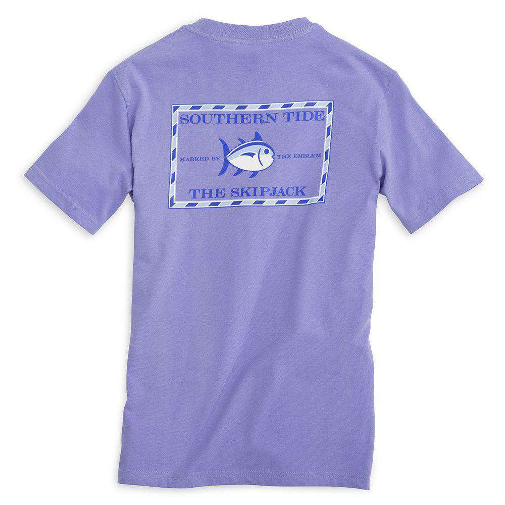 Youth Classic Skipjack Tee Shirt in Lavender by Southern Tide - Country Club Prep