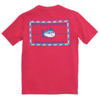 Youth Classic Skipjack Tee Shirt in Port Side Red by Southern Tide - Country Club Prep
