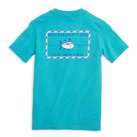 Youth Classic Skipjack Tee Shirt in Scuba Blue by Southern Tide - Country Club Prep