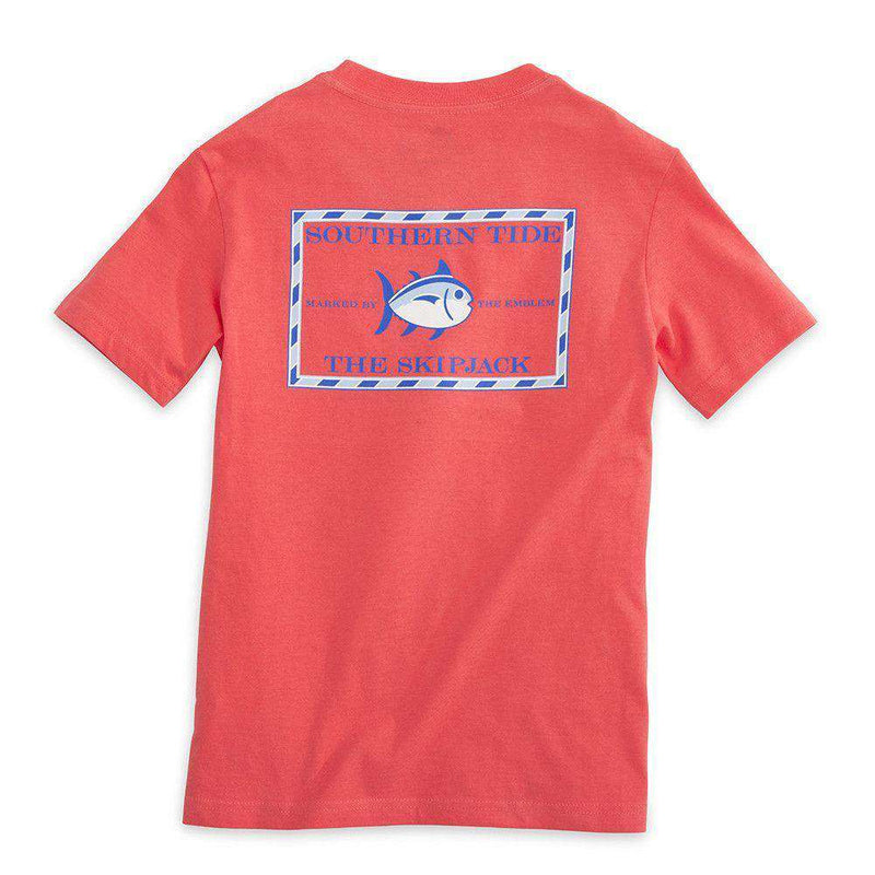 Youth Classic Skipjack Tee Shirt in Sunset by Southern Tide - Country Club Prep