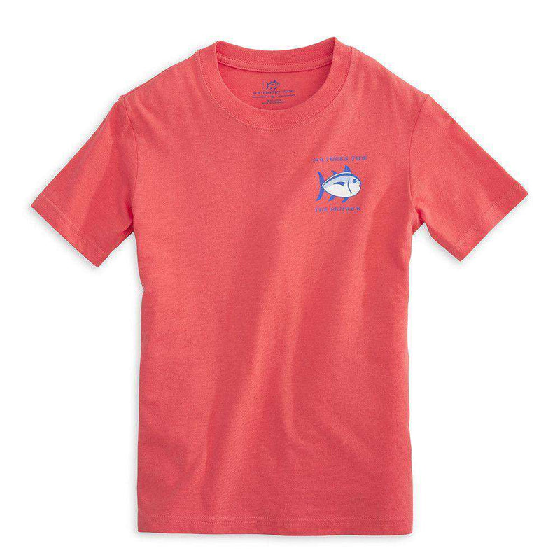 Youth Classic Skipjack Tee Shirt in Sunset by Southern Tide - Country Club Prep