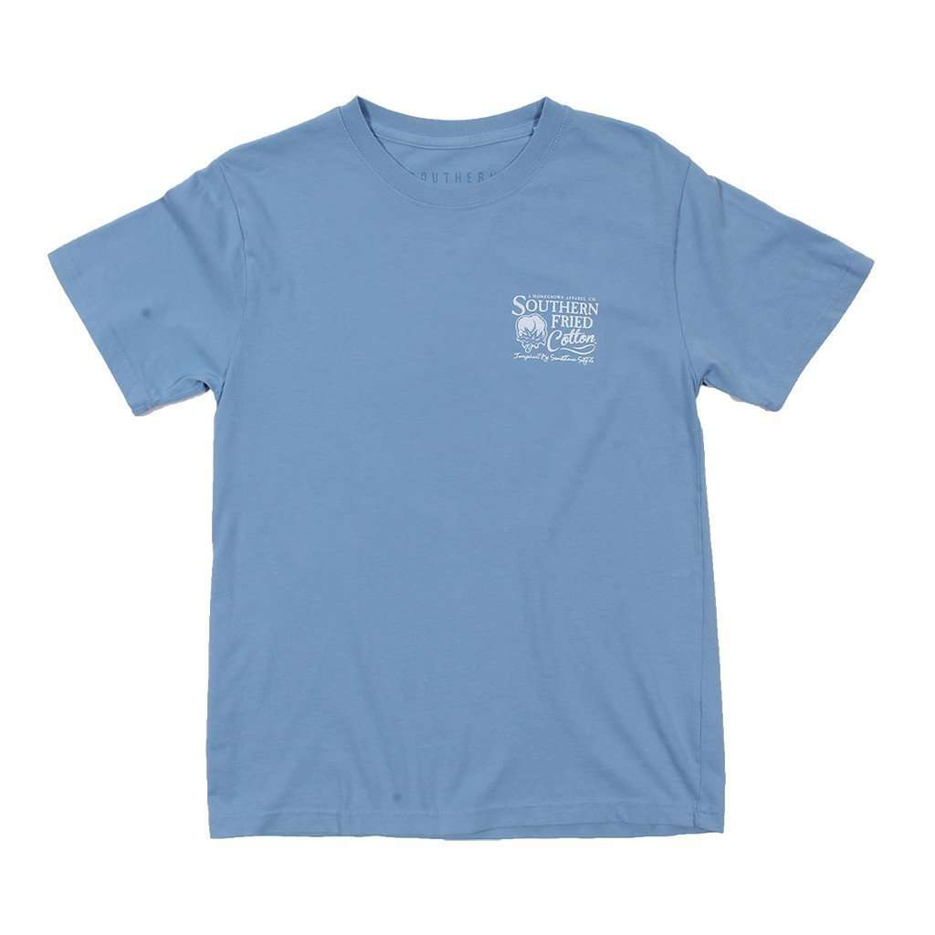 YOUTH Howlin For America Tee in Faded Jeans by Southern Fried Cotton - Country Club Prep
