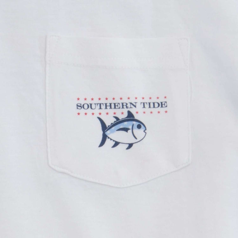 Youth Independence T-Shirt in Classic White by Southern Tide - Country Club Prep