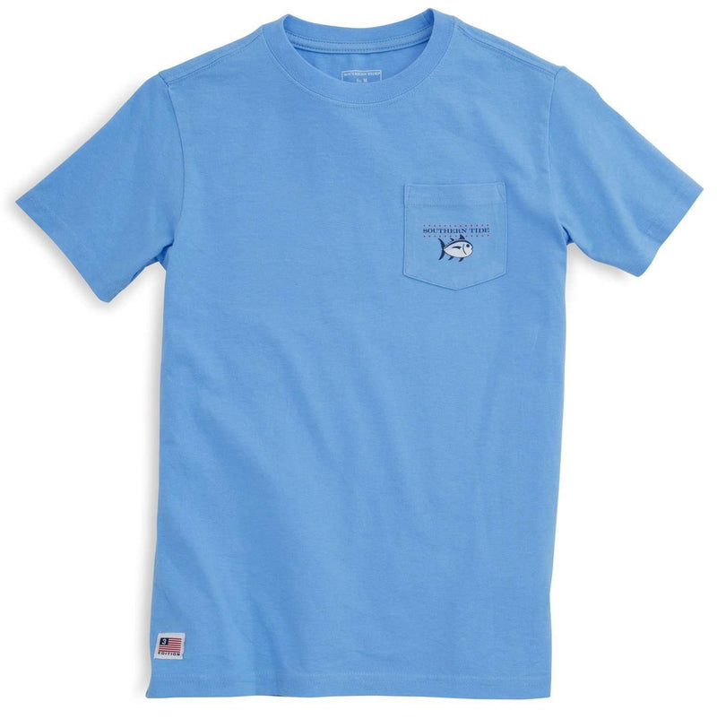 Youth Independence T-Shirt in Ocean Channel Blue by Southern Tide - Country Club Prep