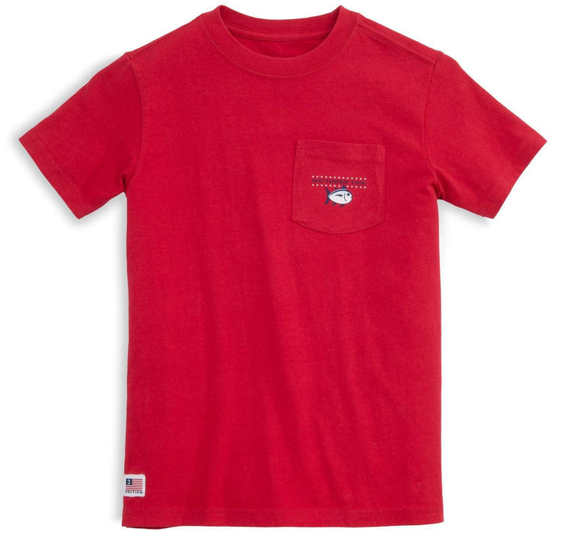 Youth Independence T-Shirt in True Red by Southern Tide - Country Club Prep