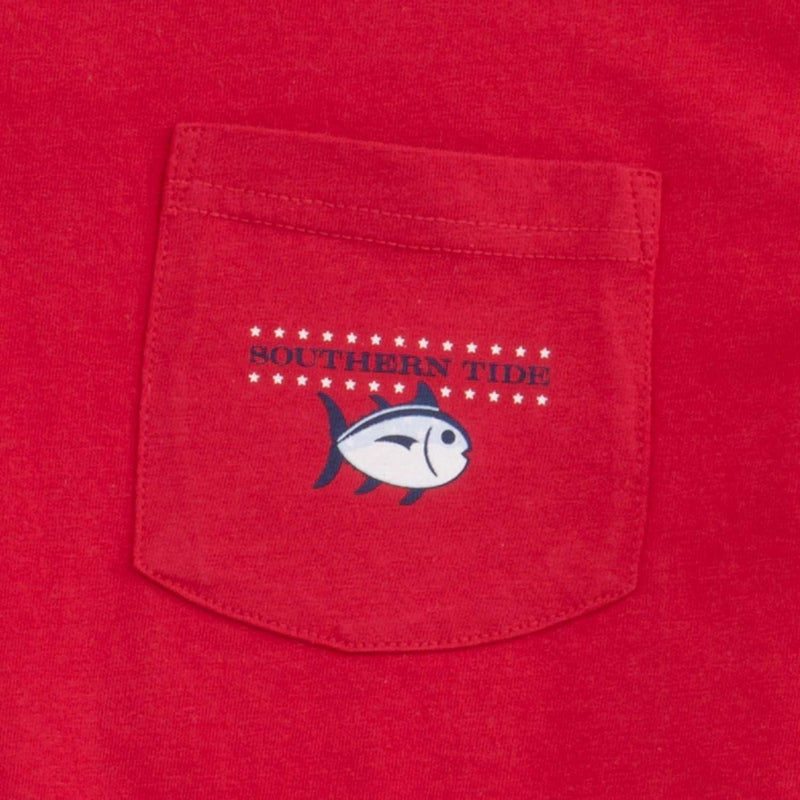 Youth Independence T-Shirt in True Red by Southern Tide - Country Club Prep