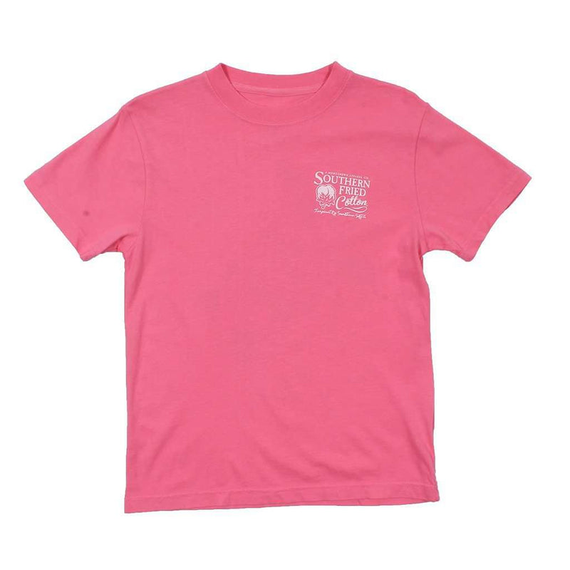 YOUTH Lil' Myrtle The Turtle Tee in Pink Jam by Southern Fried Cotton - Country Club Prep