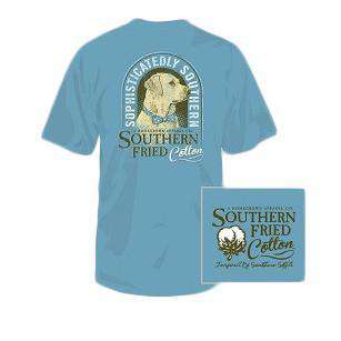 Youth Preppy Boy Short Sleeve Tee Shirt in Ice Blue by Southern Fried Cotton - Country Club Prep