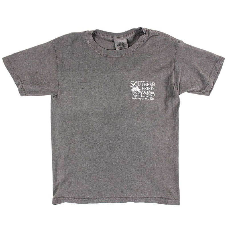 Youth S'mores Short Sleeve Tee Shirt in Grey by Southern Fried Cotton - Country Club Prep