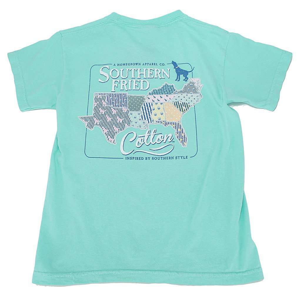 Youth Sucker For The South Tee Shirt in Island Reef by Southern Fried Cotton - Country Club Prep