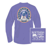 YOUTH Winston II Long Sleeve Tee Shirt in Violet by Southern Fried Cotton - Country Club Prep