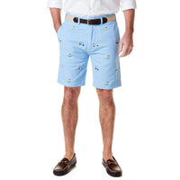 Stretch Twill Cisco Short with Tee Time in Liberty by Castaway Clothing - Country Club Prep