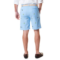 Stretch Twill Cisco Short with Tee Time in Liberty by Castaway Clothing - Country Club Prep