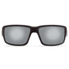 Fantail Sunglasses in Matte Black with Grey Silver Mirror Polarized Glass Lenses by Costa del Mar - Country Club Prep