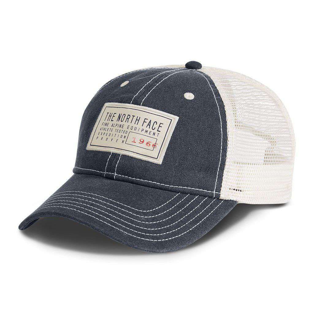 North face broken shop in trucker hat