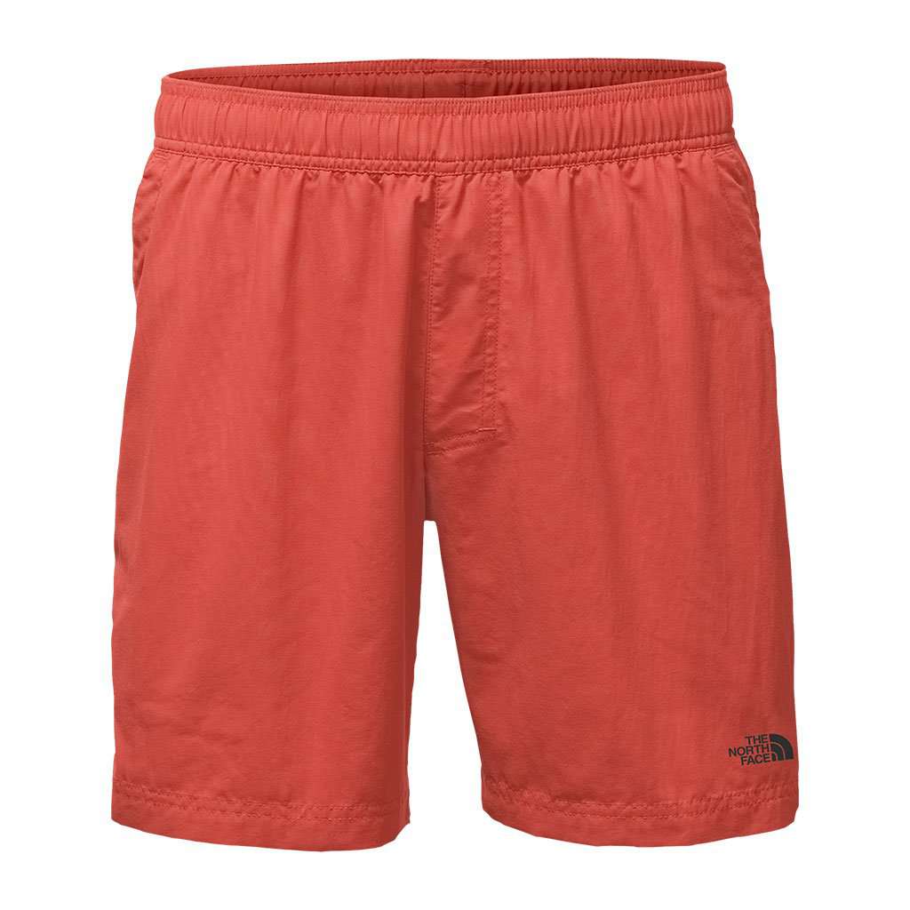 Men's 7" Class V Pull-On Trunks in Sunbaked Red by The North Face - Country Club Prep