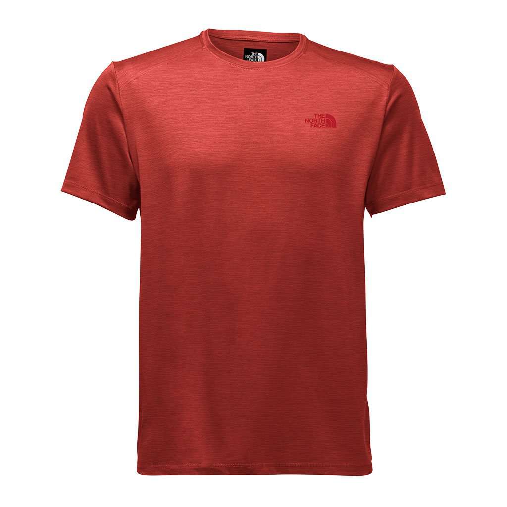 Men's Hyperlayer FD Short Sleeve Crew in High Risk Red Heather by The North Face - Country Club Prep