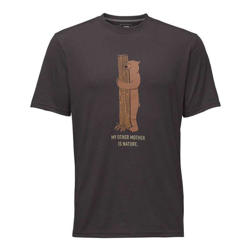 Men's Short Sleeve Bottle Source Novelty Tee in Weathered Black by The North Face - Country Club Prep