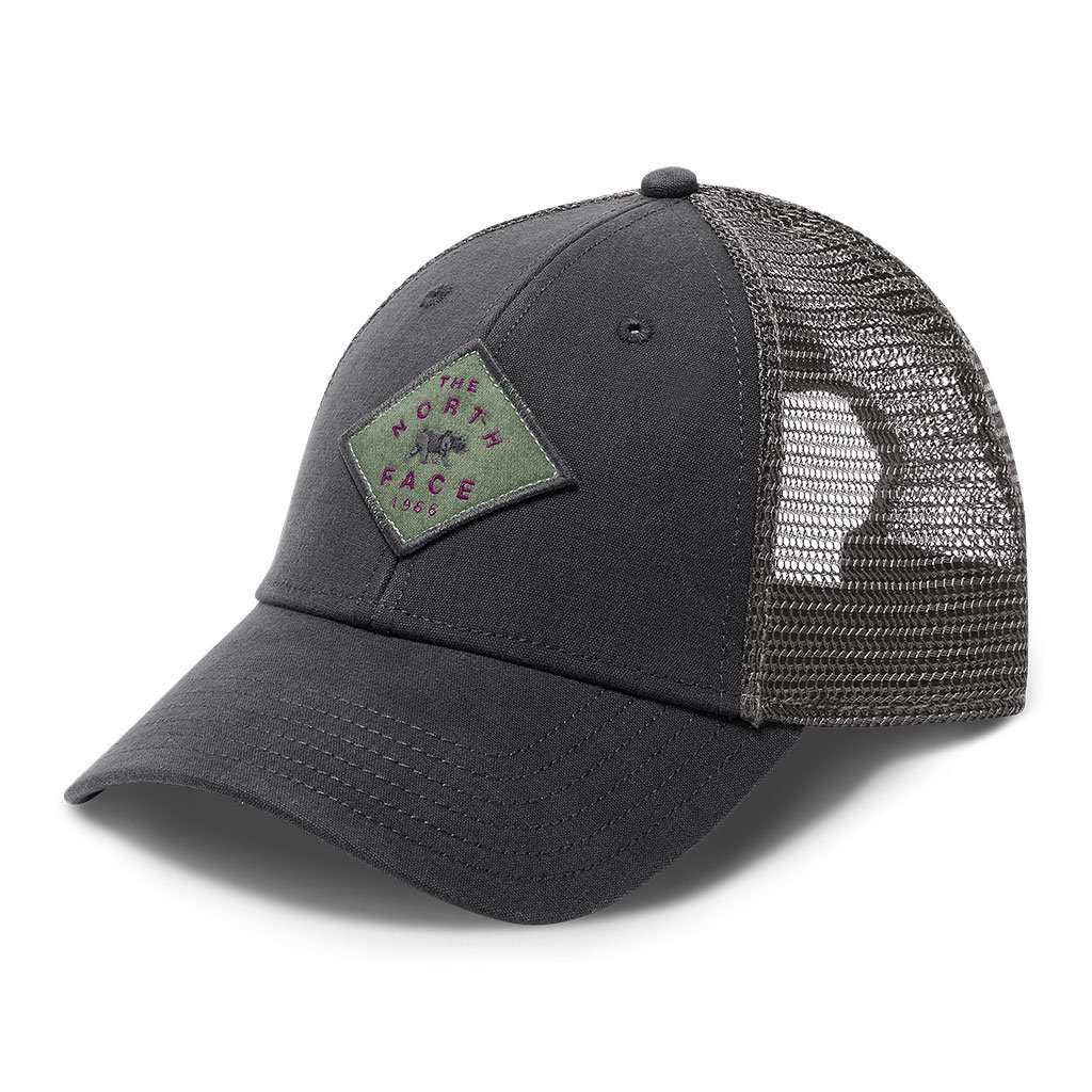 Patches Trucker Hat in Asphalt Grey by The North Face - Country Club Prep