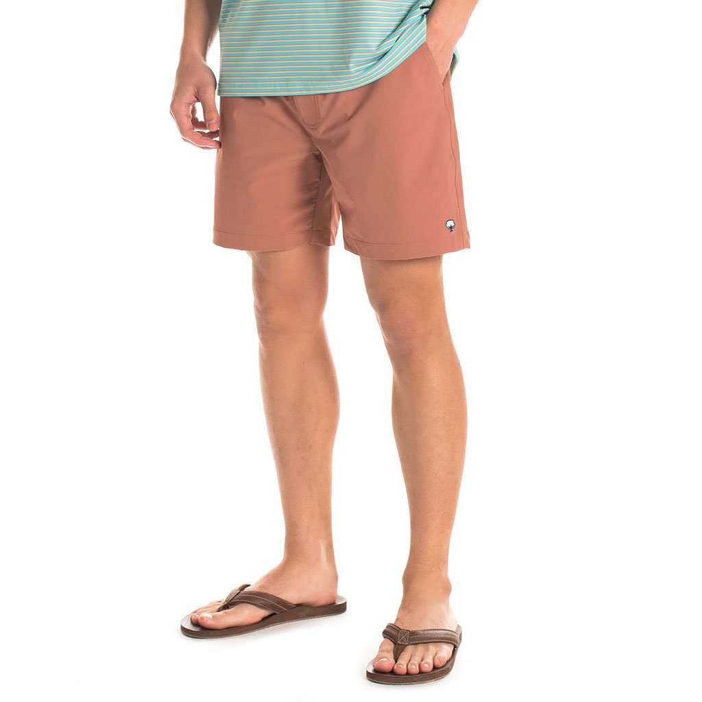 Nomad Shorts in Washed Red by The Southern Shirt Co. - Country Club Prep