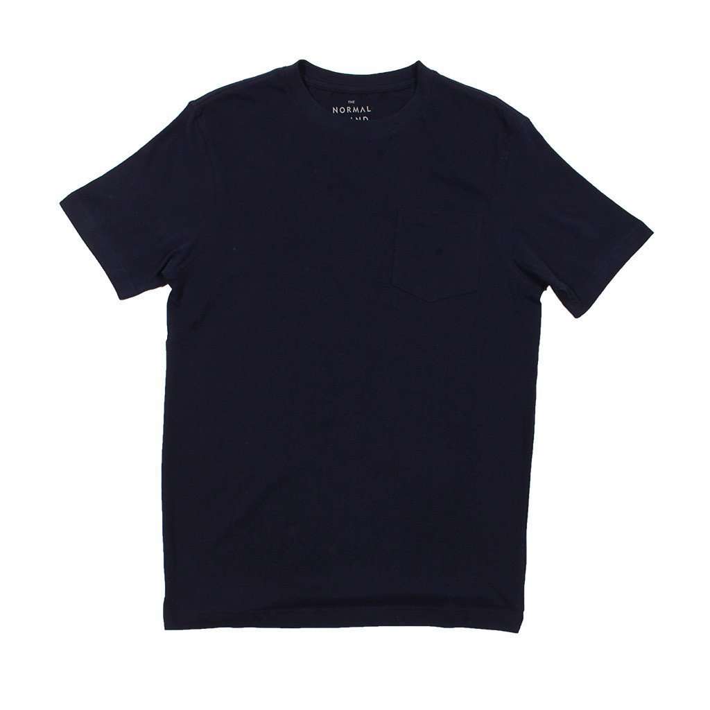 Pocket Tee in Navy by The Normal Brand - Country Club Prep