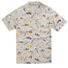 The Sharpshooter Hawaiian Shirt in Light Brown by Rowdy Gentleman - Country Club Prep