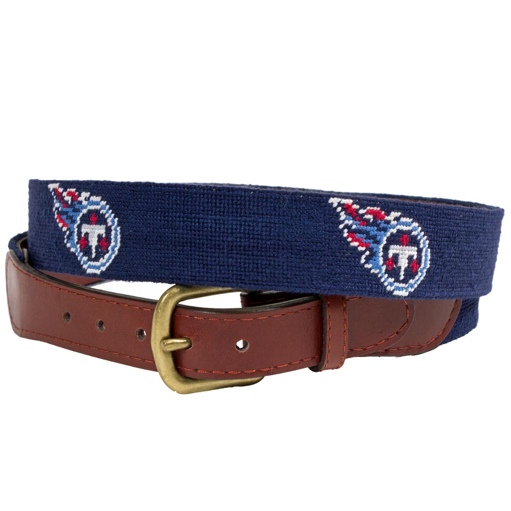Tennessee Titans Needlepoint Belt by Smathers & Branson - Country Club Prep