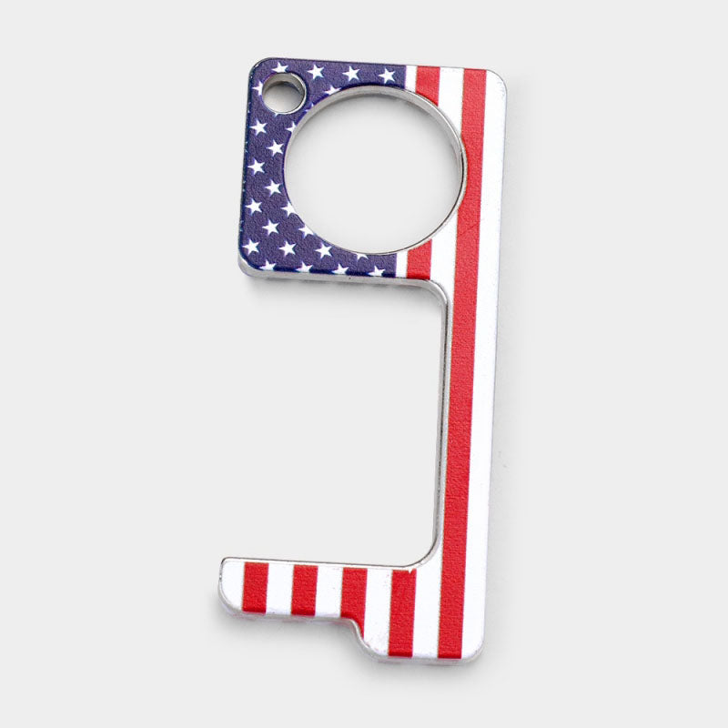 American Flag Touchless Key Chain by Queen Designs - Country Club Prep