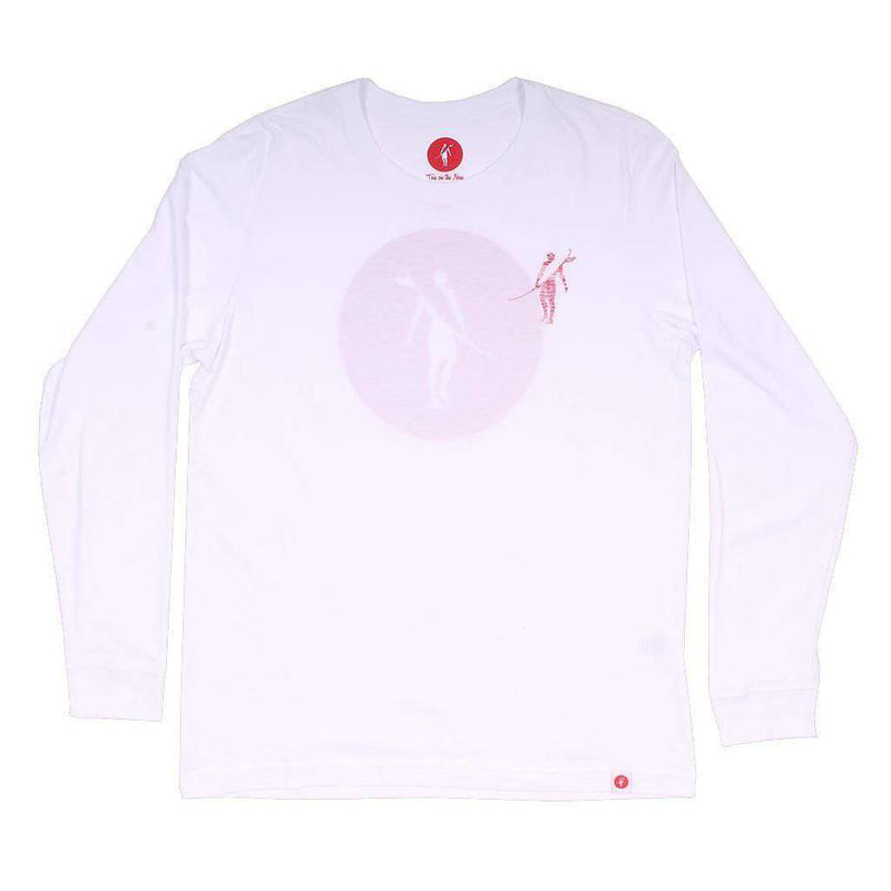 Coaster Long Sleeve Tee in White by Toes on the Nose - Country Club Prep