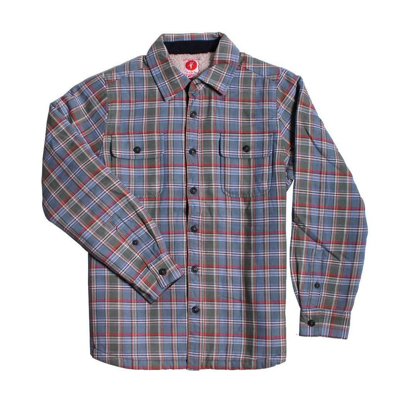 Grizz Plaid Sherpa Lined Jacket by Toes on the Nose - Country Club Prep