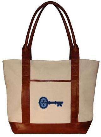 Kappa Kappa Gamma Tote Bag in Natural Canvas by Smathers & Branson - Country Club Prep