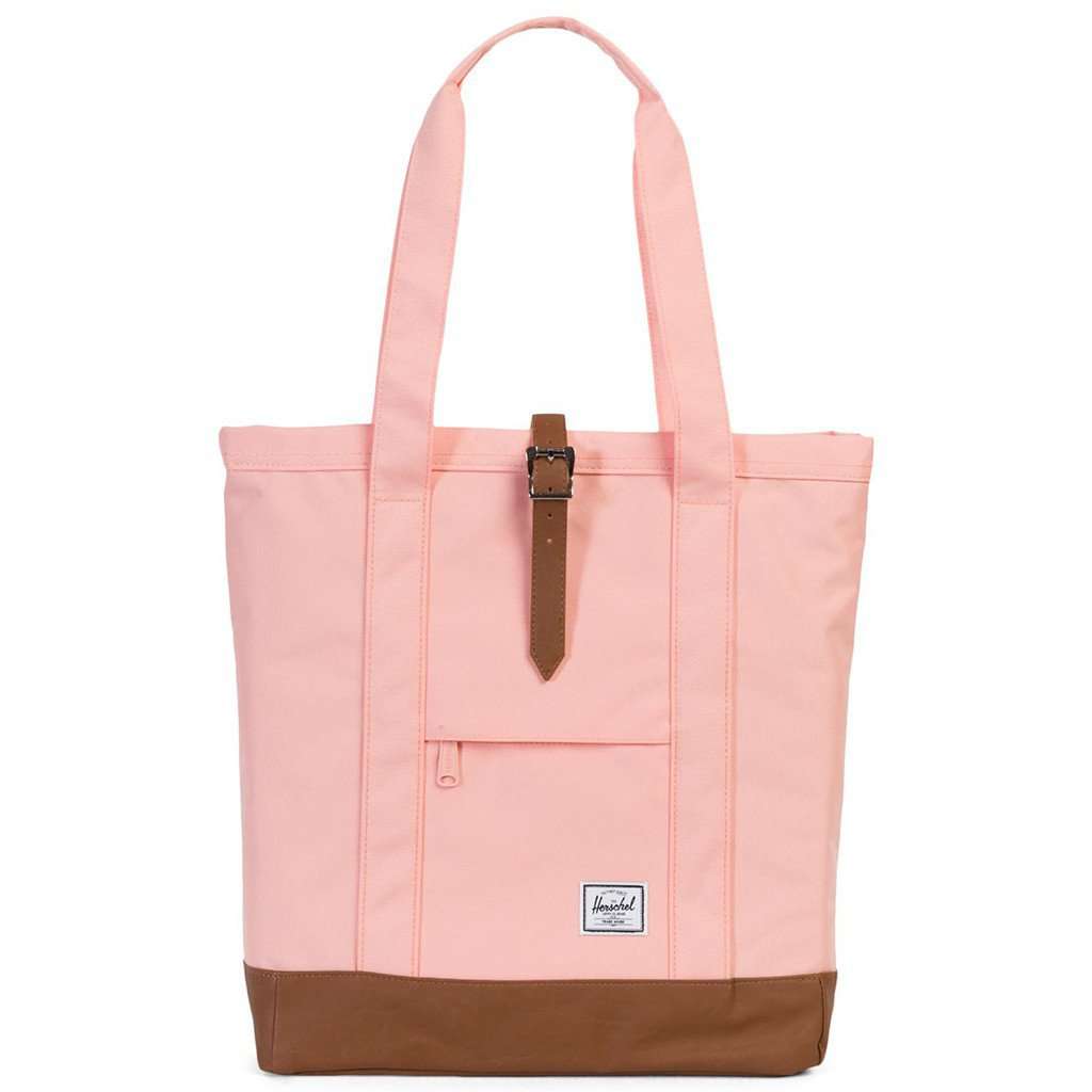 Market Tote in Apricot Blush by Herschel Supply Co. - Country Club Prep