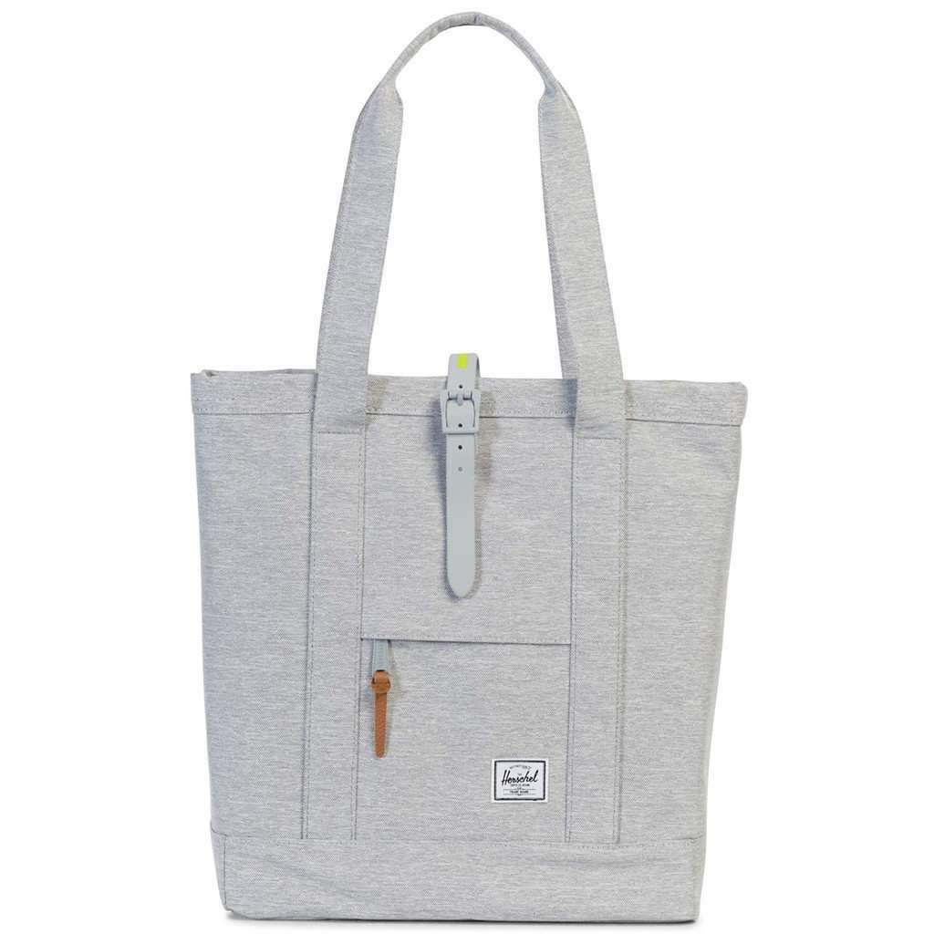 Market Tote in Light Grey Crosshatch by Herschel Supply Co. - Country Club Prep