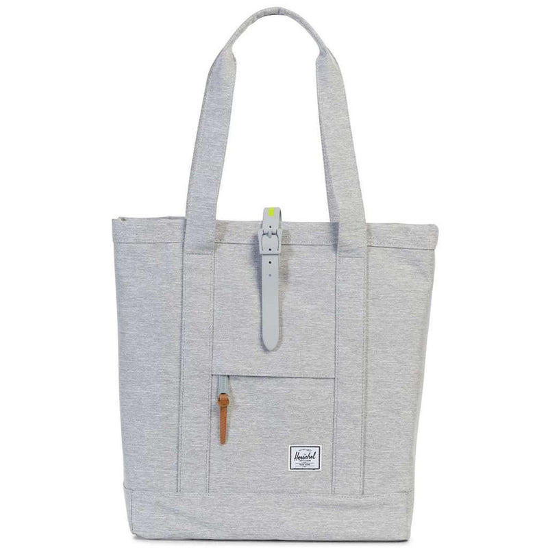 Market Tote in Light Grey Crosshatch by Herschel Supply Co. - Country Club Prep