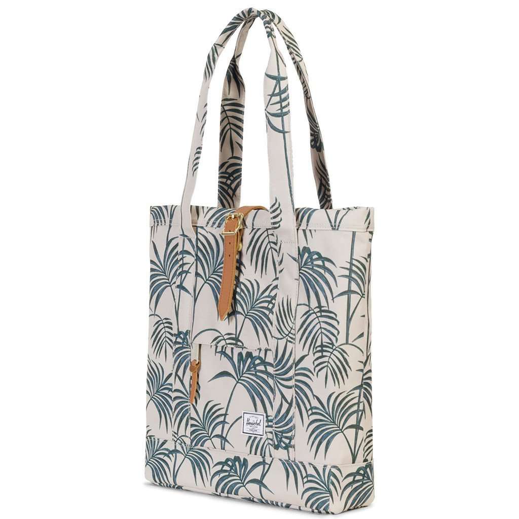 Market Tote in Pelican Palm by Herschel Supply Co. - Country Club Prep