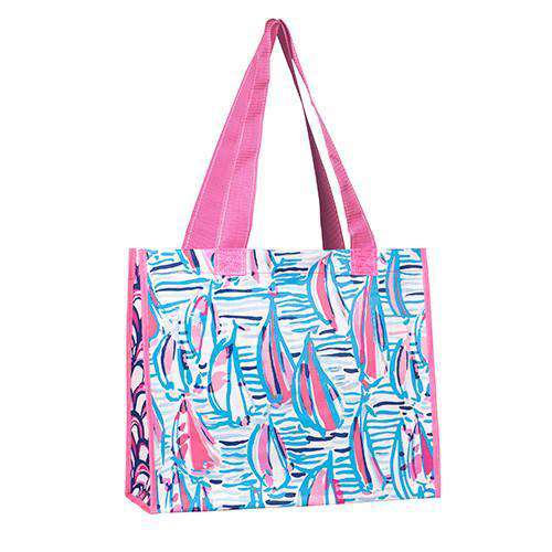 Market Tote in Red Right Return by Lilly Pulitzer - Country Club Prep