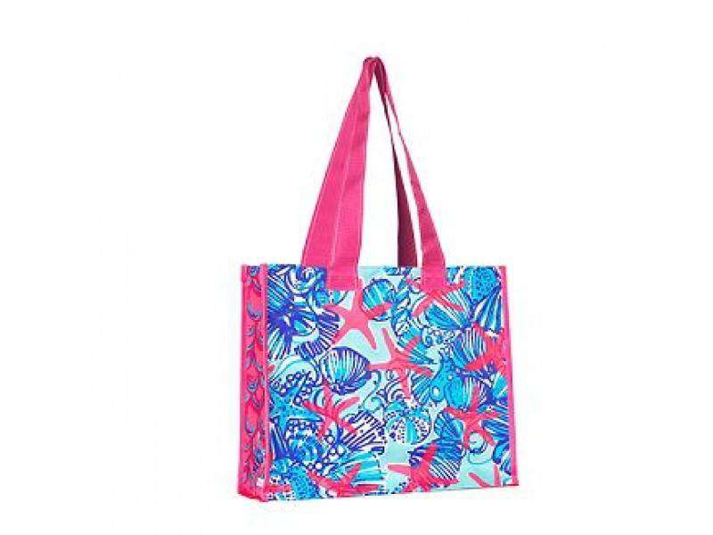 Market Tote in She She Shells by Lilly Pulitzer - Country Club Prep
