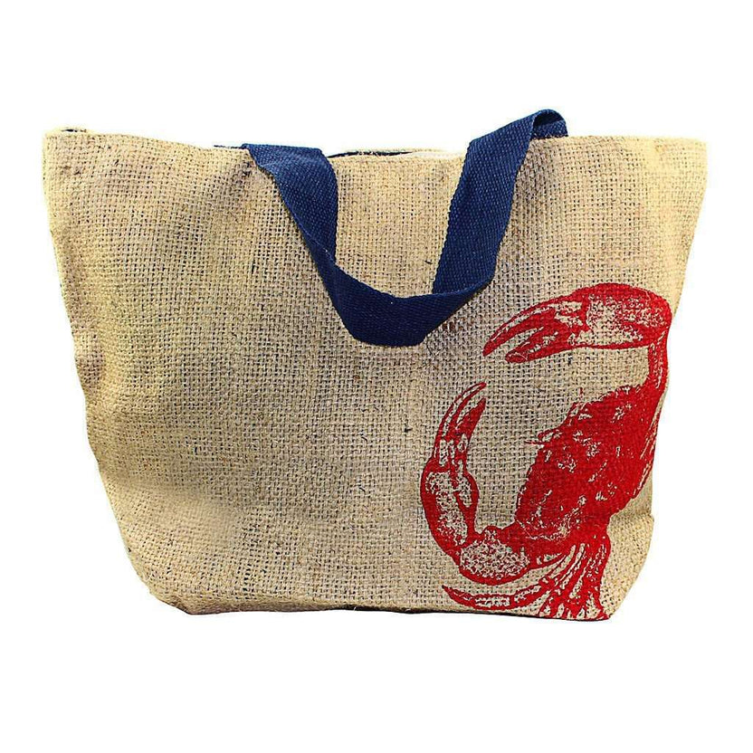 Nautical Jute Sack with Red Crab by The Royal Standard Country Club Prep