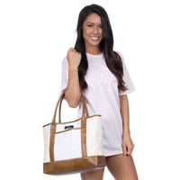 Seersucker Tote Bag in Light Pink by Lauren James - Country Club Prep