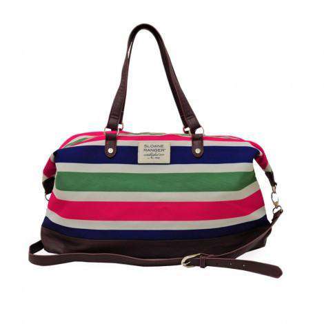 Sloanie Stripe Traveler Tote by Sloane Ranger - Country Club Prep