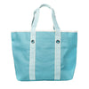 Summer Striped Large Tote in Marine Blue and White by Lacoste - Country Club Prep