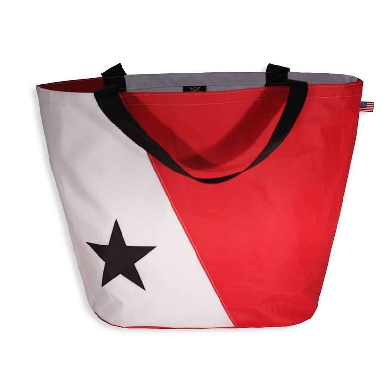 The Abaco Bag in White and Red by Ella Vickers - Country Club Prep