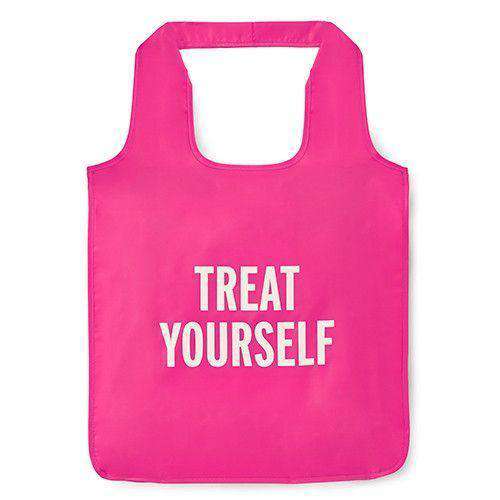 "Treat Yourself" Reusable Shopping Tote in Pink by Kate Spade New York - Country Club Prep