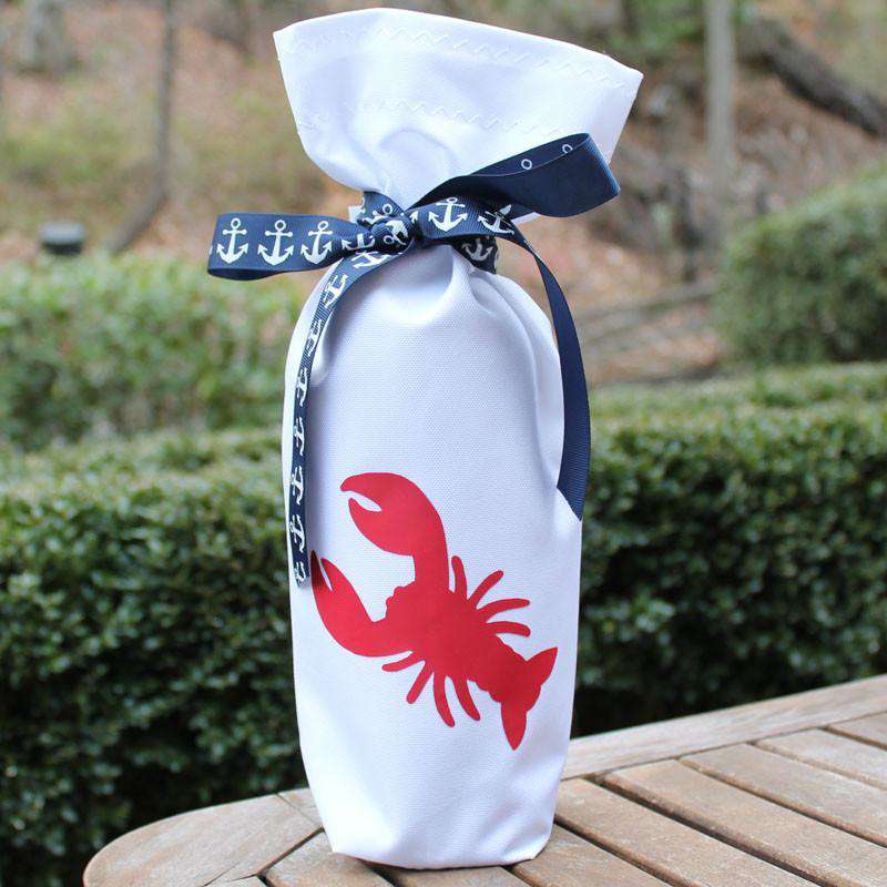 Wine and Spirit Bag featuring Red Lobster by Skipper Bags - Country Club Prep