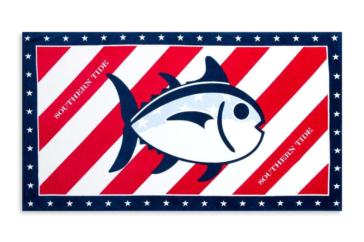 Independence Day Beach Towel by Southern Tide - Country Club Prep