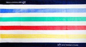 Signature Stripe Beach Towel in Multicolor by Southern Tide - Country Club Prep