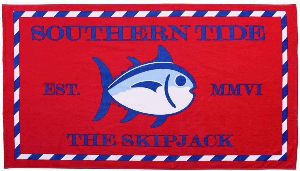 Skipjack Beach Towel in Port Side by Southern Tide - Country Club Prep