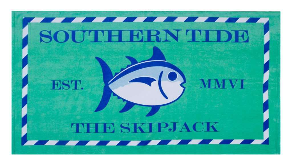 Skipjack Beach Towel in Tidewater by Southern Tide - Country Club Prep